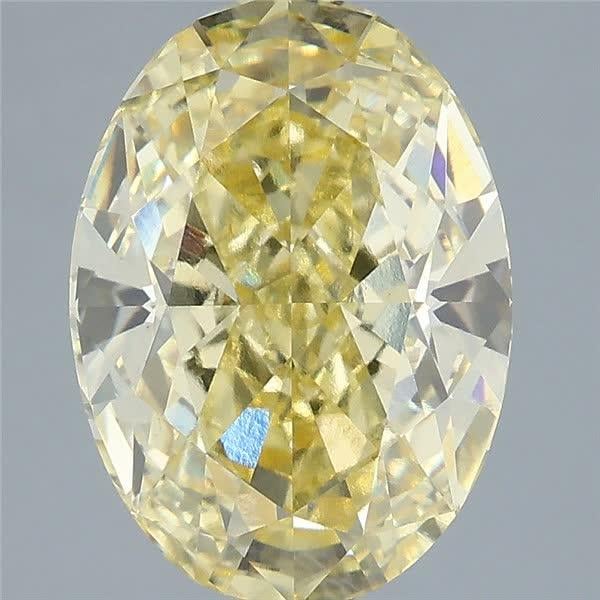 5.06 Ct. Fancy Intense Yellow Oval Lab Grown Diamond