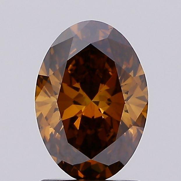 1.57 Ct. Fancy Brown Oval Lab Grown Diamond
