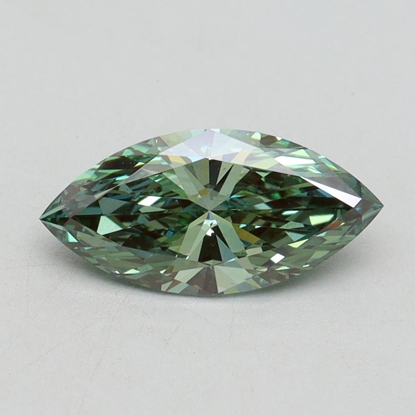 1.00 Ct. Fancy Vivid Green Marquise Lab Grown Diamond