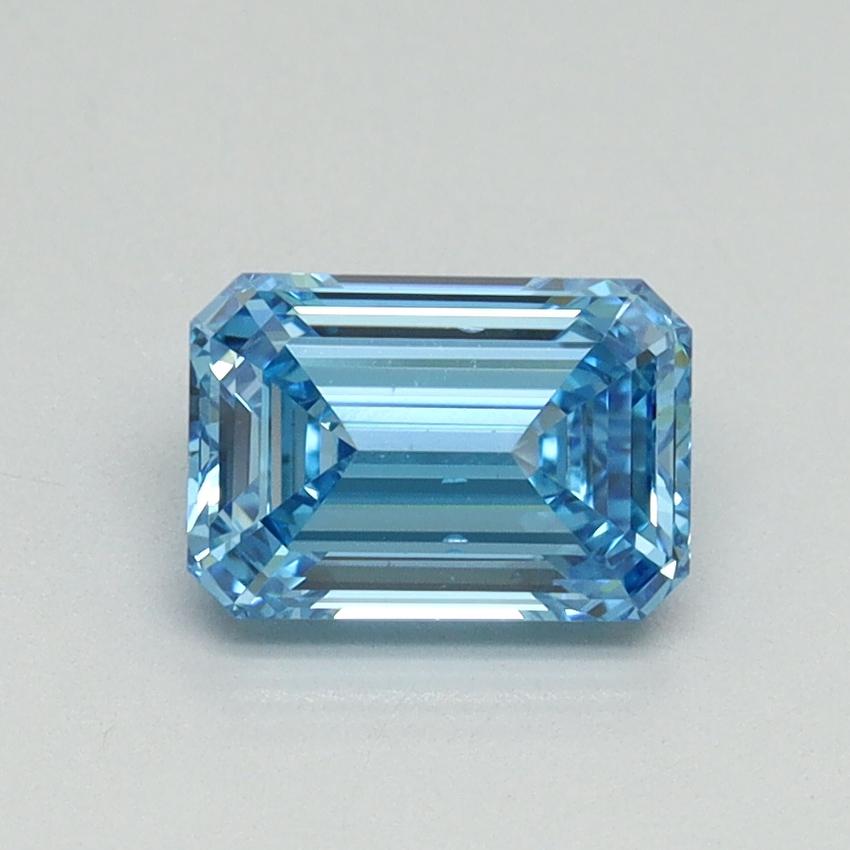 1.02 Ct. Fancy Vivid Blue Emerald Lab Grown Diamond