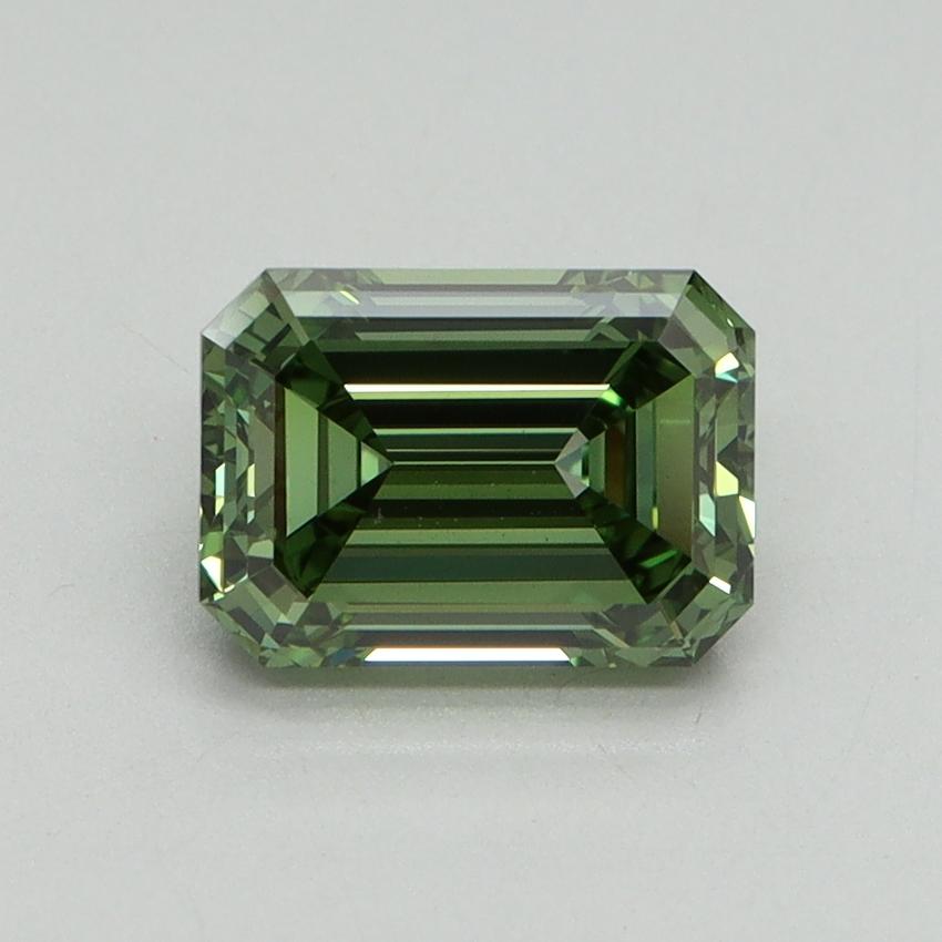 1.62 Ct. Fancy Vivid Green Emerald Lab Grown Diamond
