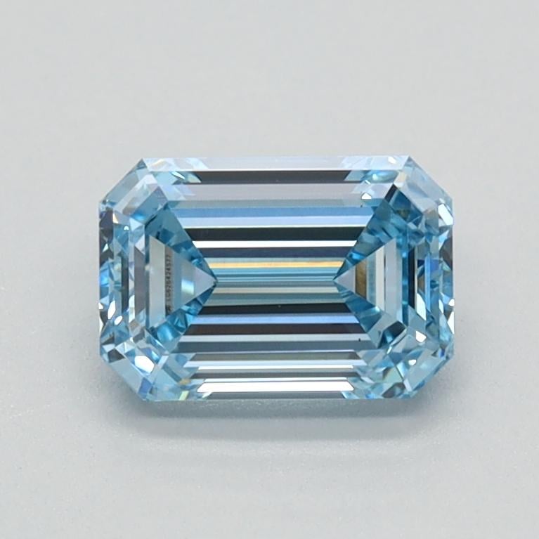 0.82 Ct. Fancy Intense Blue Emerald Lab Grown Diamond