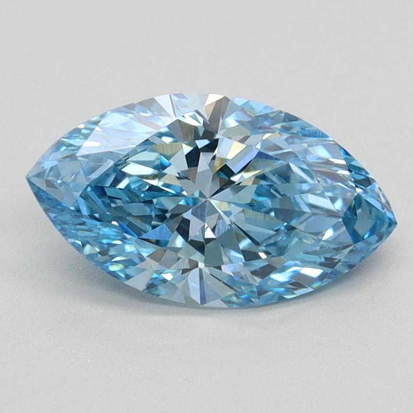 1.11 Ct. Fancy Vivid Blue Marquise Lab Grown Diamond
