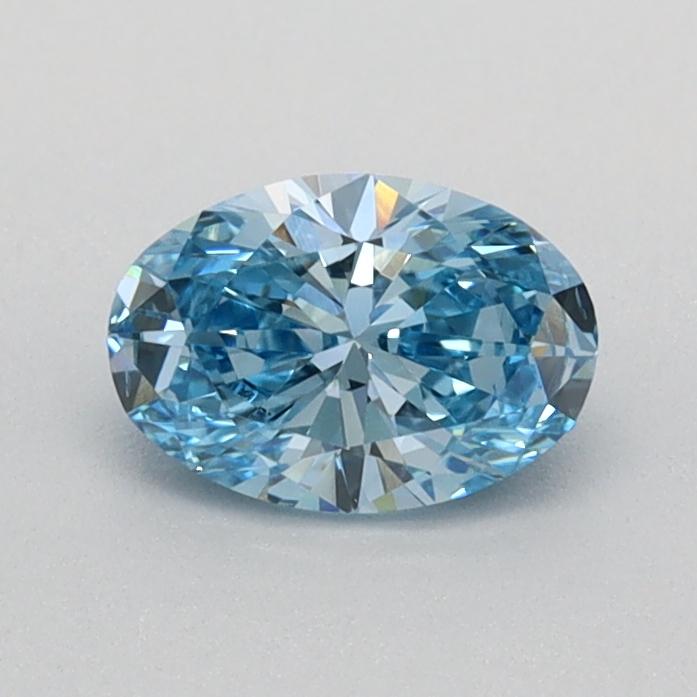 0.47 Ct. Fancy Vivid Blue Oval Lab Grown Diamond