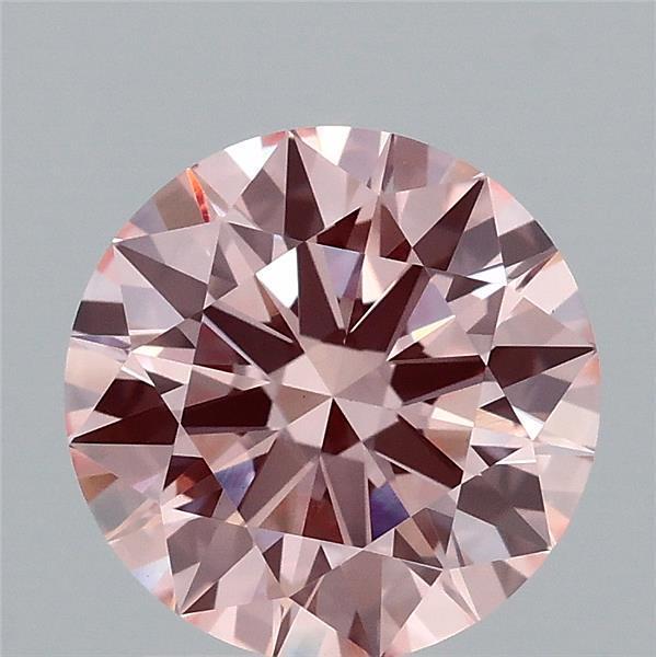 2.09 Ct. Fancy Vivid Pink Round Lab Grown Diamond