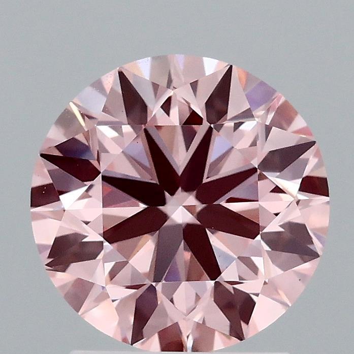 2.02 Ct. Fancy Intense Pink Round Lab Grown Diamond