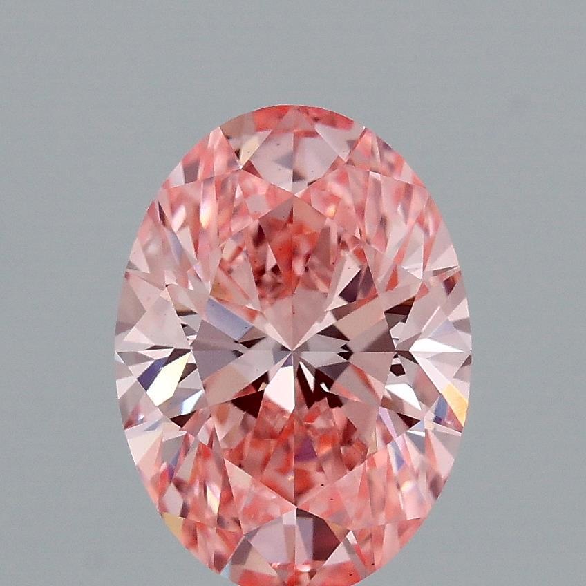 2.00 Ct. Fancy Vivid Pink Oval Lab Grown Diamond