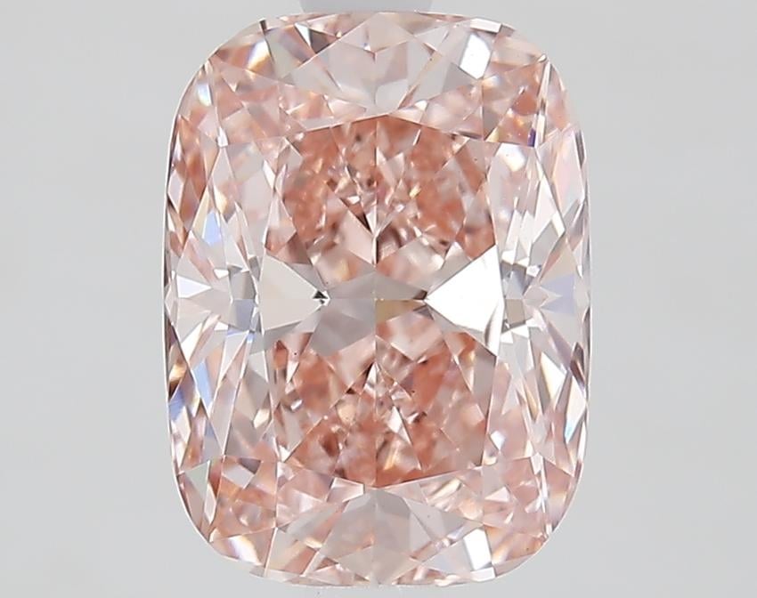 2.12 Ct. Fancy Intense Pink Cushion Lab Grown Diamond