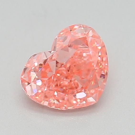 0.28 Ct. Fancy Vivid  Pink Heart Lab Grown Diamond