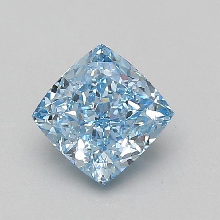 1.56 Ct. Fancy Vivid Blue Cushion Lab Grown Diamond