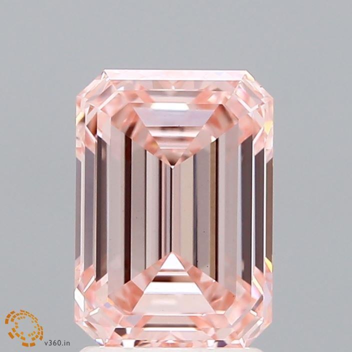 2.17 Ct. Fancy Intense Pink Emerald Lab Grown Diamond