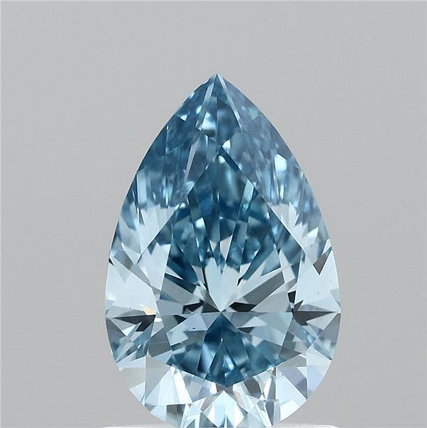 1.07 Ct. Fancy Vivid Blue Pear Lab Grown Diamond