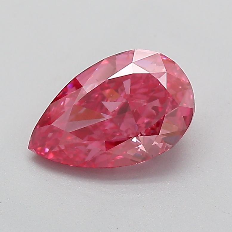 1.21 Ct. Fancy Vivid  Pink Pear Lab Grown Diamond