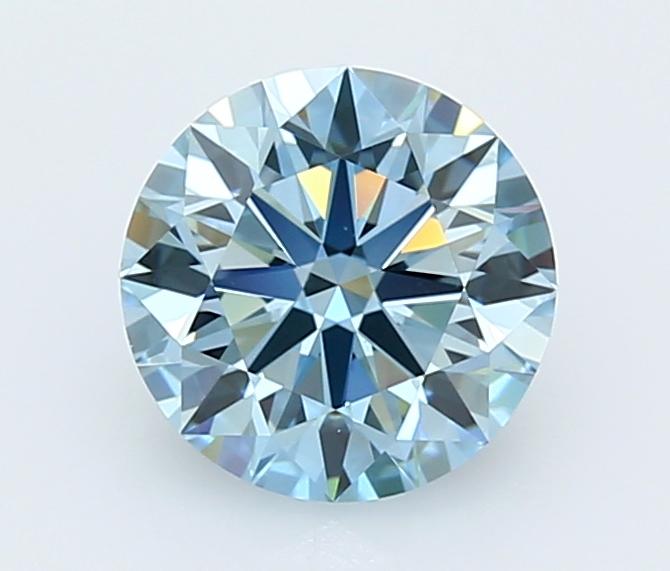 2.03 Ct. Fancy Vivid  Blue Round Lab Grown Diamond