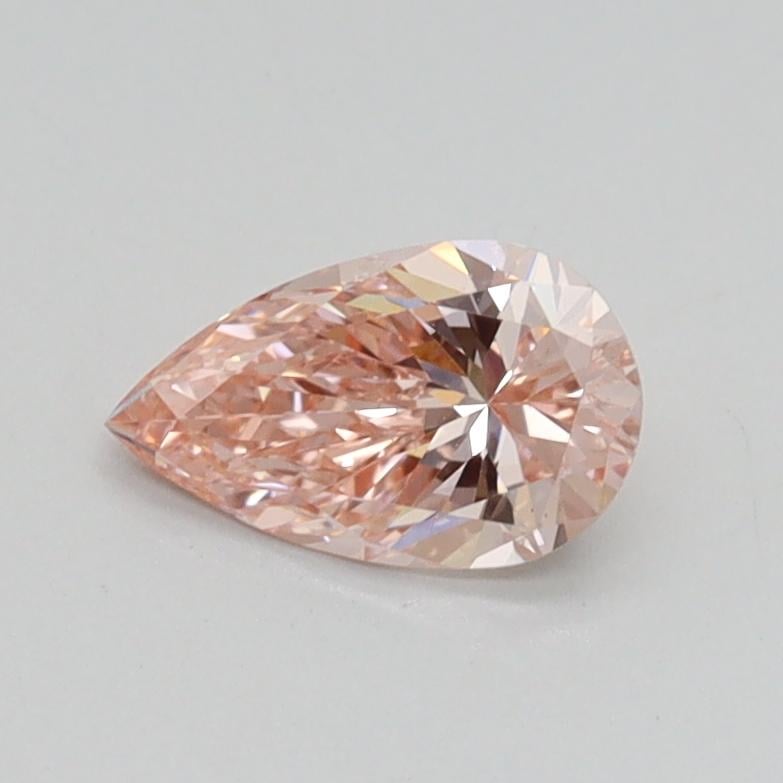 0.53 Ct. Fancy Intense Pink Pear Lab Grown Diamond