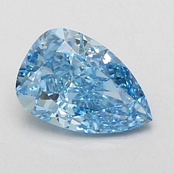 1.03 Ct. Fancy Vivid Blue Pear Lab Grown Diamond