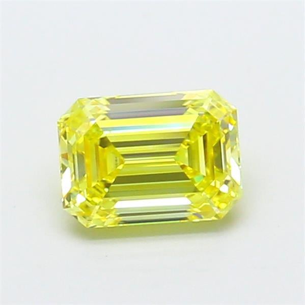 1.05 Ct. Fancy Vivid  Yellow Emerald Lab Grown Diamond