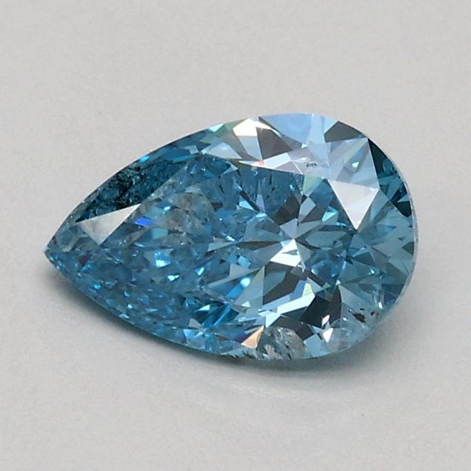 0.50 Ct. Fancy Vivid Blue Pear Lab Grown Diamond