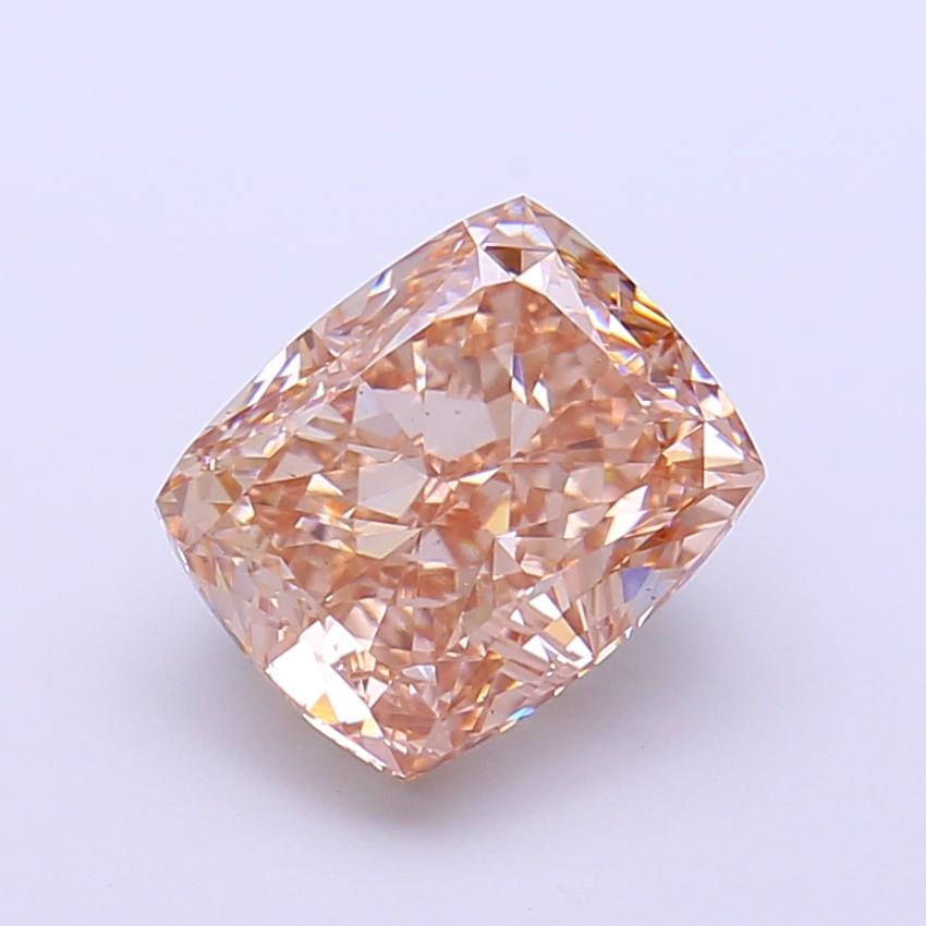 3.10 Ct. Fancy Light  Brown Cushion Lab Grown Diamond