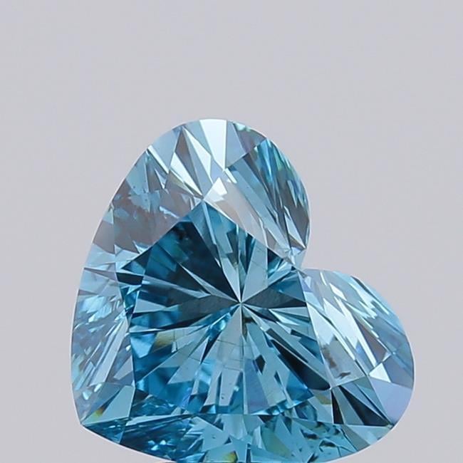 3.50 Ct. Fancy Vivid Blue Heart Lab Grown Diamond