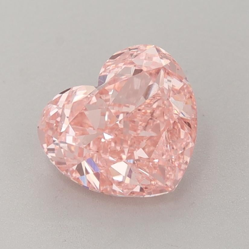 1.68 Ct. Fancy Vivid  Pink Heart Lab Grown Diamond