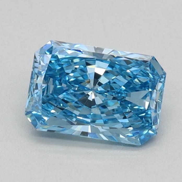 0.55 Ct. Fancy Vivid Blue Radiant Lab Grown Diamond