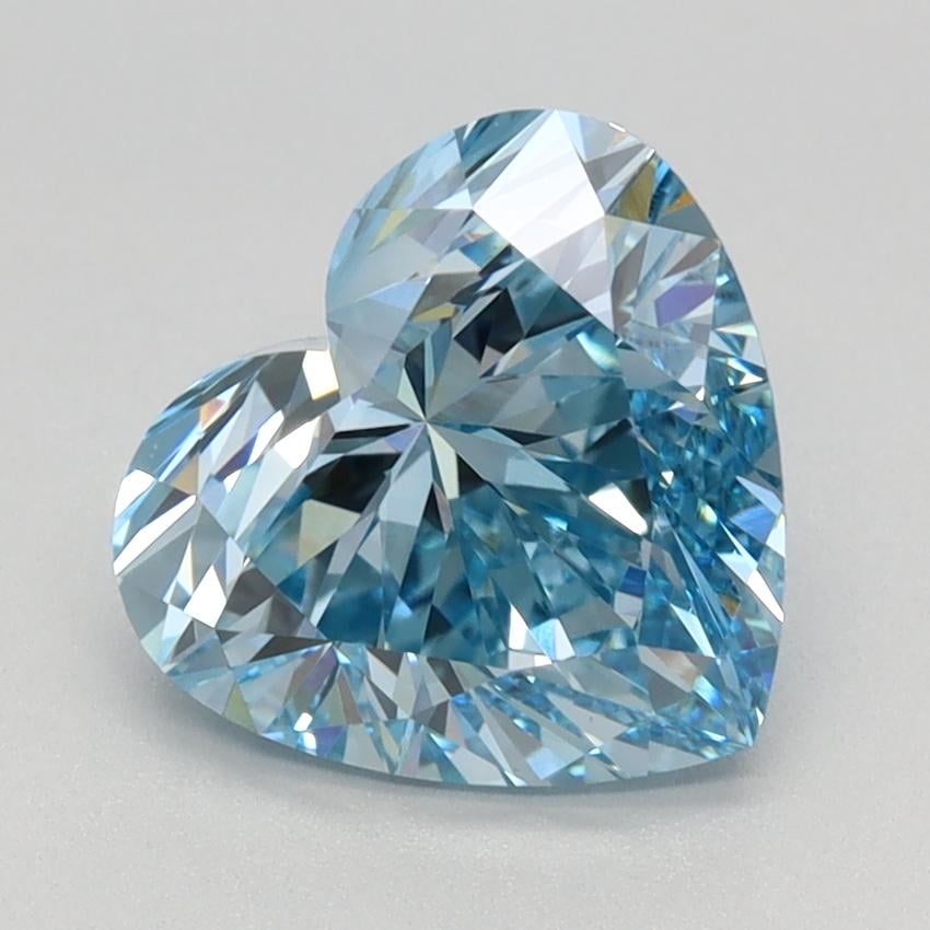 2.10 Ct. Fancy Vivid Blue Oval Lab Grown Diamond