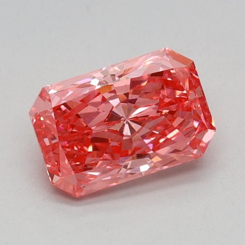 0.90 Ct. Fancy Vivid Pink Radiant Lab Grown Diamond