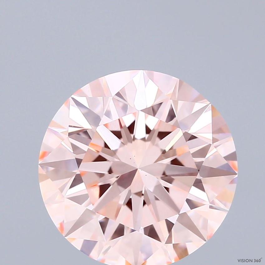 5.00 Ct. Fancy Intense Pink Round Lab Grown Diamond