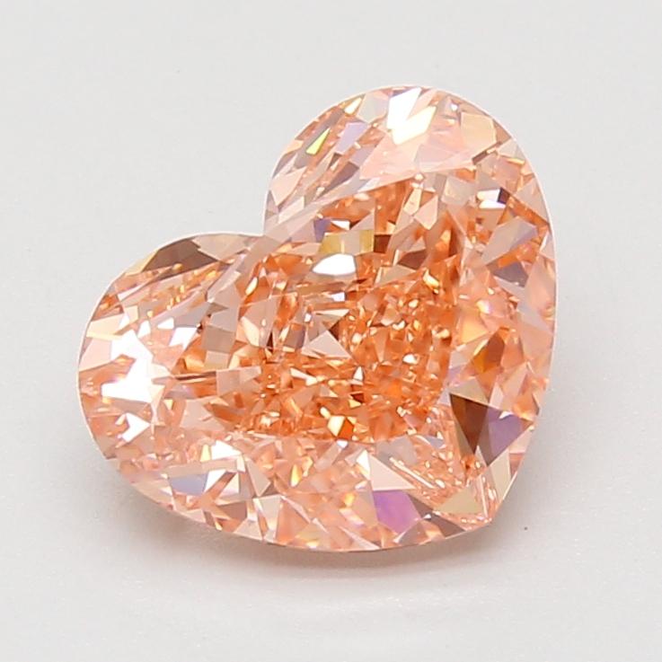 3.03 Ct. Fancy Vivid Pink Heart Lab Grown Diamond