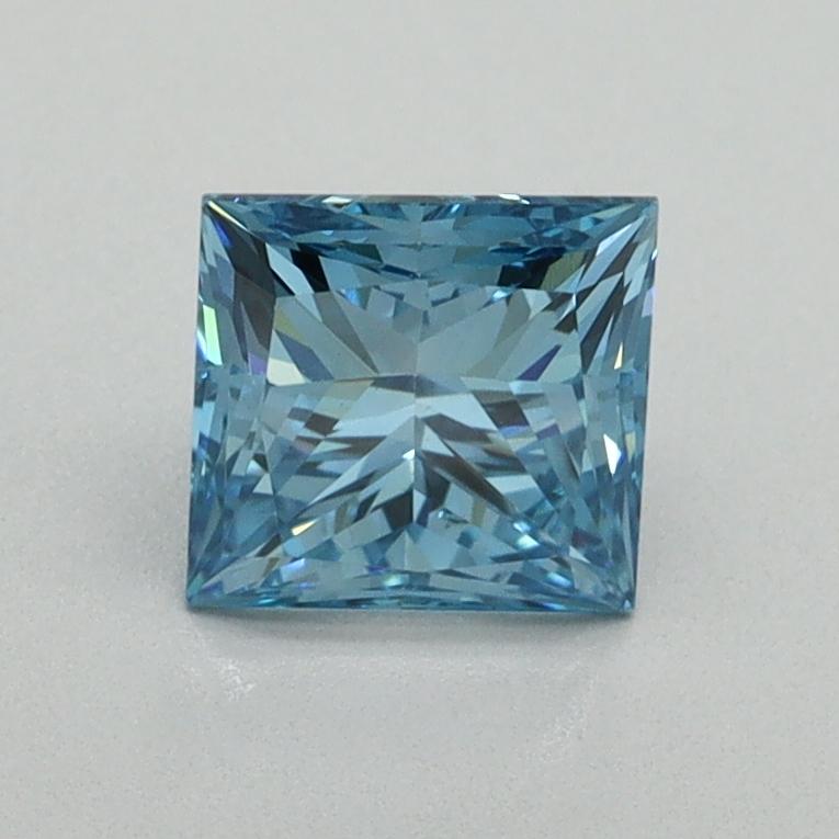 1.01 Ct. Fancy Vivid Blue Princess Lab Grown Diamond
