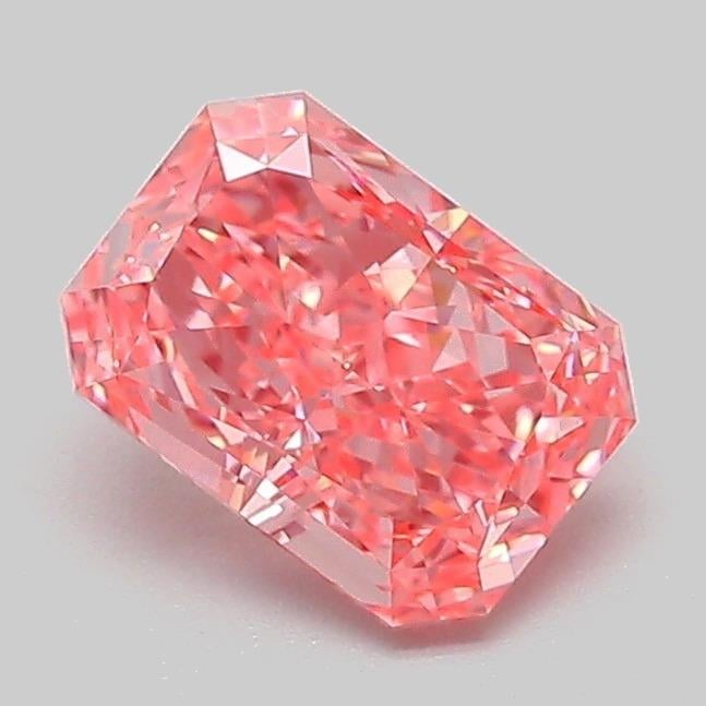 1.04 Ct. Fancy Vivid Pink Radiant Lab Grown Diamond