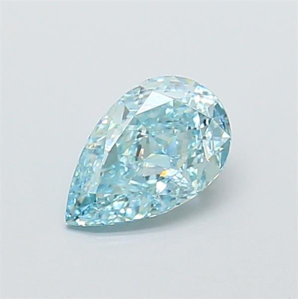0.97 Ct. Fancy Intense Blue Pear Lab Grown Diamond