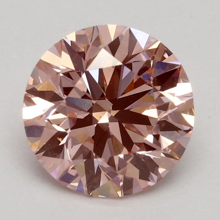 2.11 Ct. Fancy Intense Pink Round Lab Grown Diamond