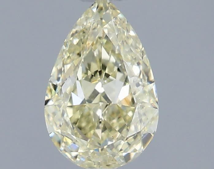 1.04 Ct. Light  Yellow Pear Lab Grown Diamond