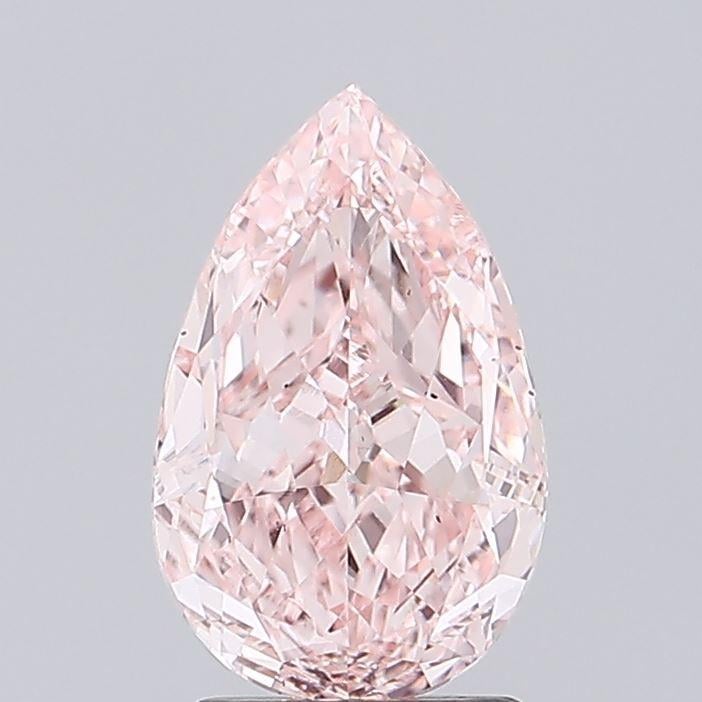 2.52 Ct. Fancy Vivid Pink Pear Lab Grown Diamond