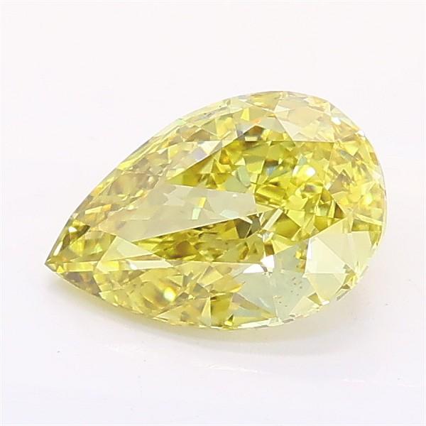 0.97 Ct. Fancy Intense Yellow Pear Lab Grown Diamond