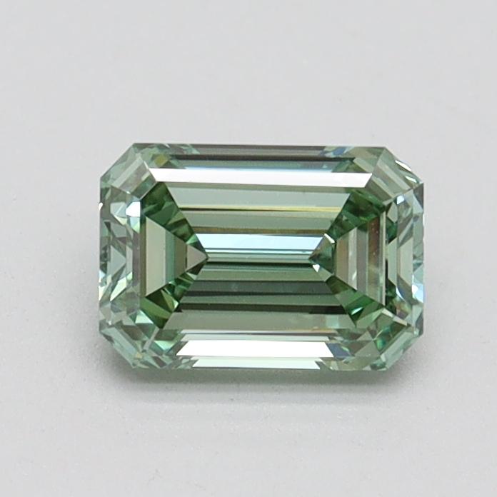 0.72 Ct. Fancy Intense Green Emerald Lab Grown Diamond