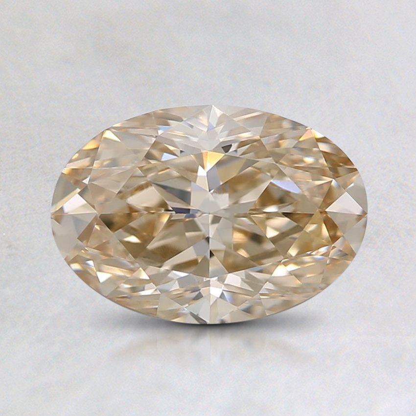 1.73 Ct. Natural Fancy Light Brown Oval Diamond