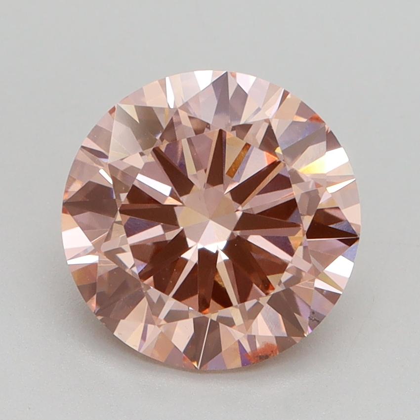 2.50 Ct. Fancy Intense Pink Round Lab Grown Diamond