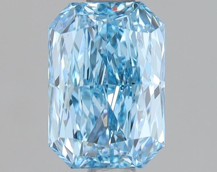 1.03 Ct. Fancy Vivid Blue Radiant Lab Grown Diamond