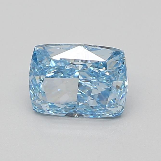 1.55 Ct. Fancy Vivid Blue Cushion Lab Grown Diamond
