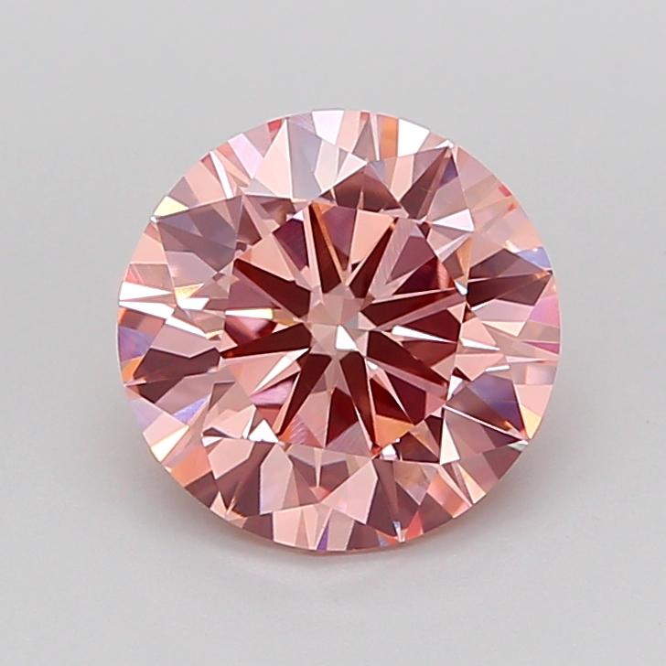 2.99 Ct. Fancy Vivid Pink Round Lab Grown Diamond