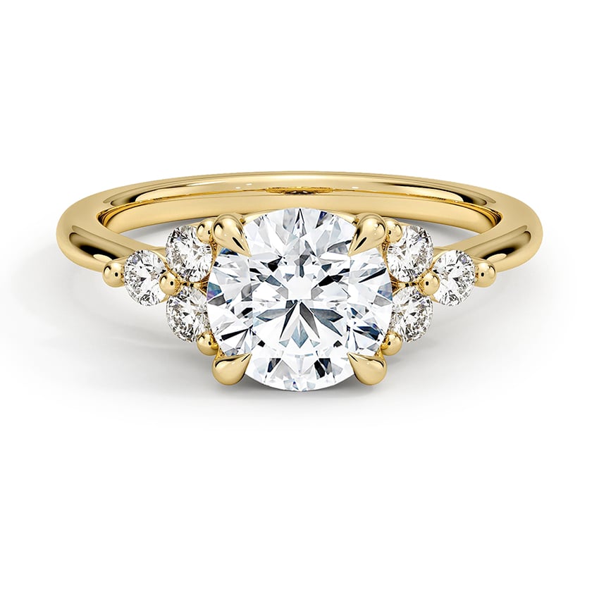 Custom Floral-Inspired Cluster Diamond Ring