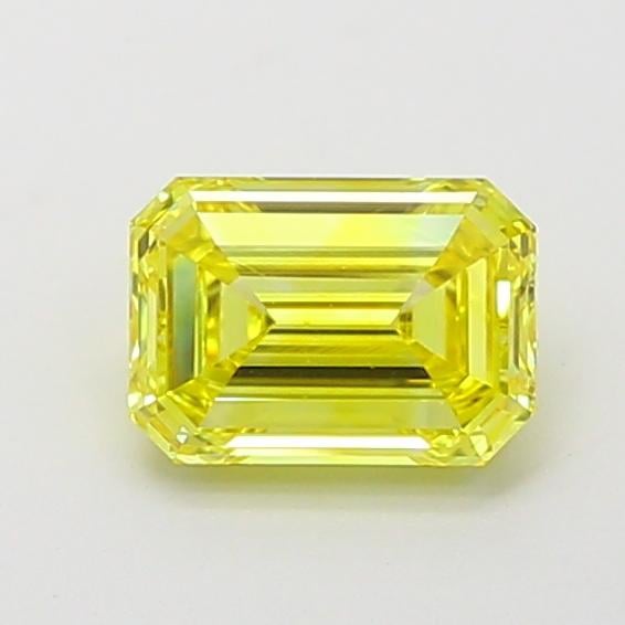 1.02 Ct. Fancy Vivid Yellow Emerald Lab Grown Diamond