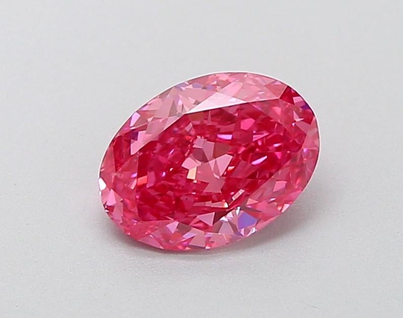 1.03 Ct. Fancy Vivid  Pink Oval Lab Grown Diamond