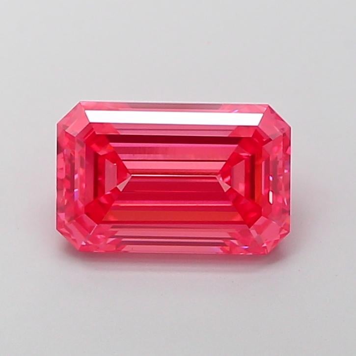 3.08 Ct. Fancy Vivid Pink Emerald Lab Grown Diamond