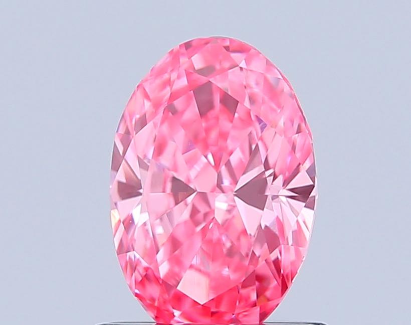 1.02 Ct. Fancy Vivid Pink Oval Lab Grown Diamond