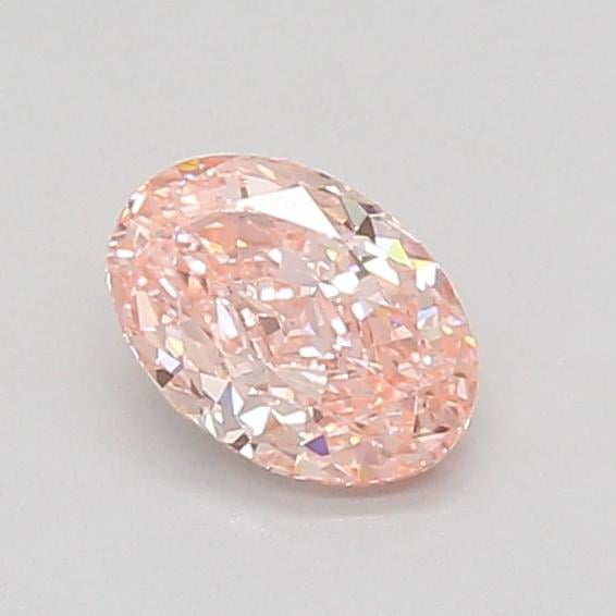 0.64 Ct. Fancy Vivid Pink Oval Lab Grown Diamond