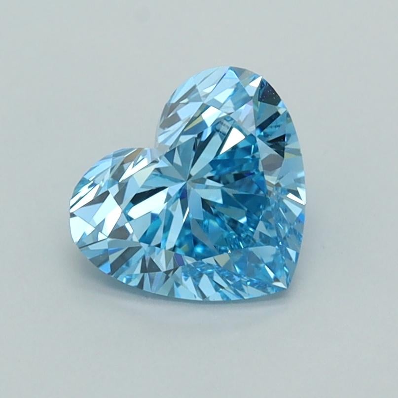 1.04 Ct. Fancy Vivid  Blue Heart Lab Grown Diamond